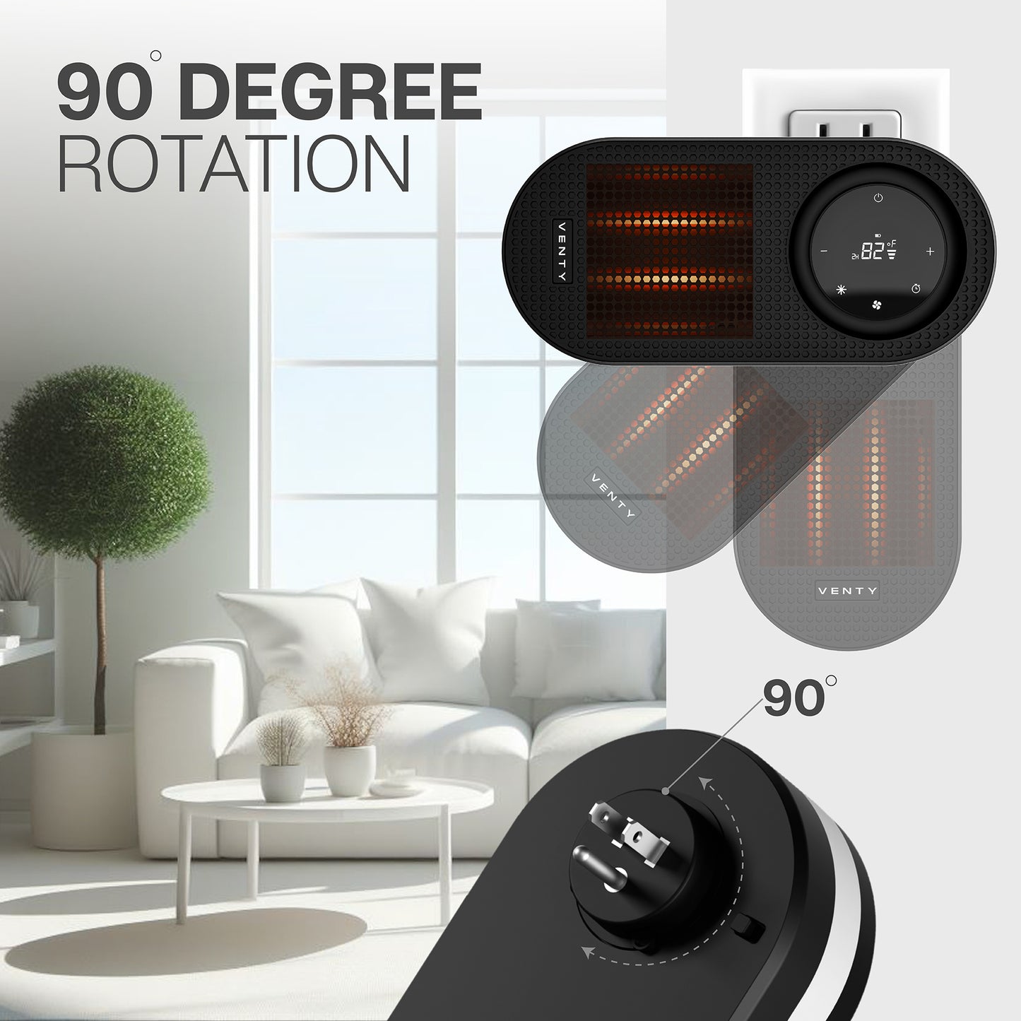 Chauffage portable enfichable CozyPod