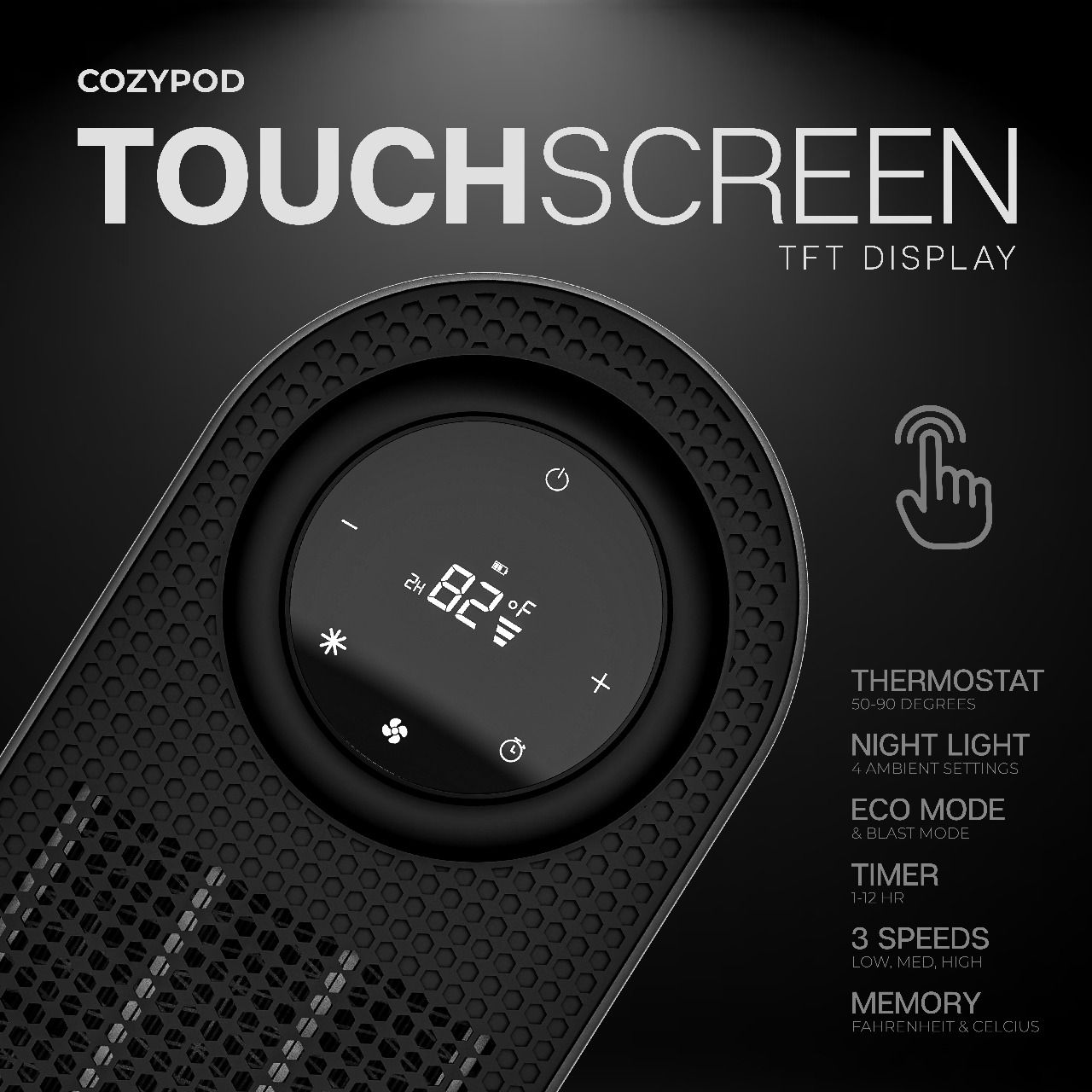 Chauffage portable enfichable CozyPod