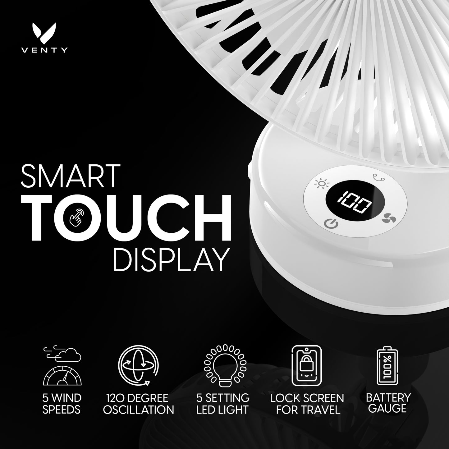 Ventilateur à pince Venty